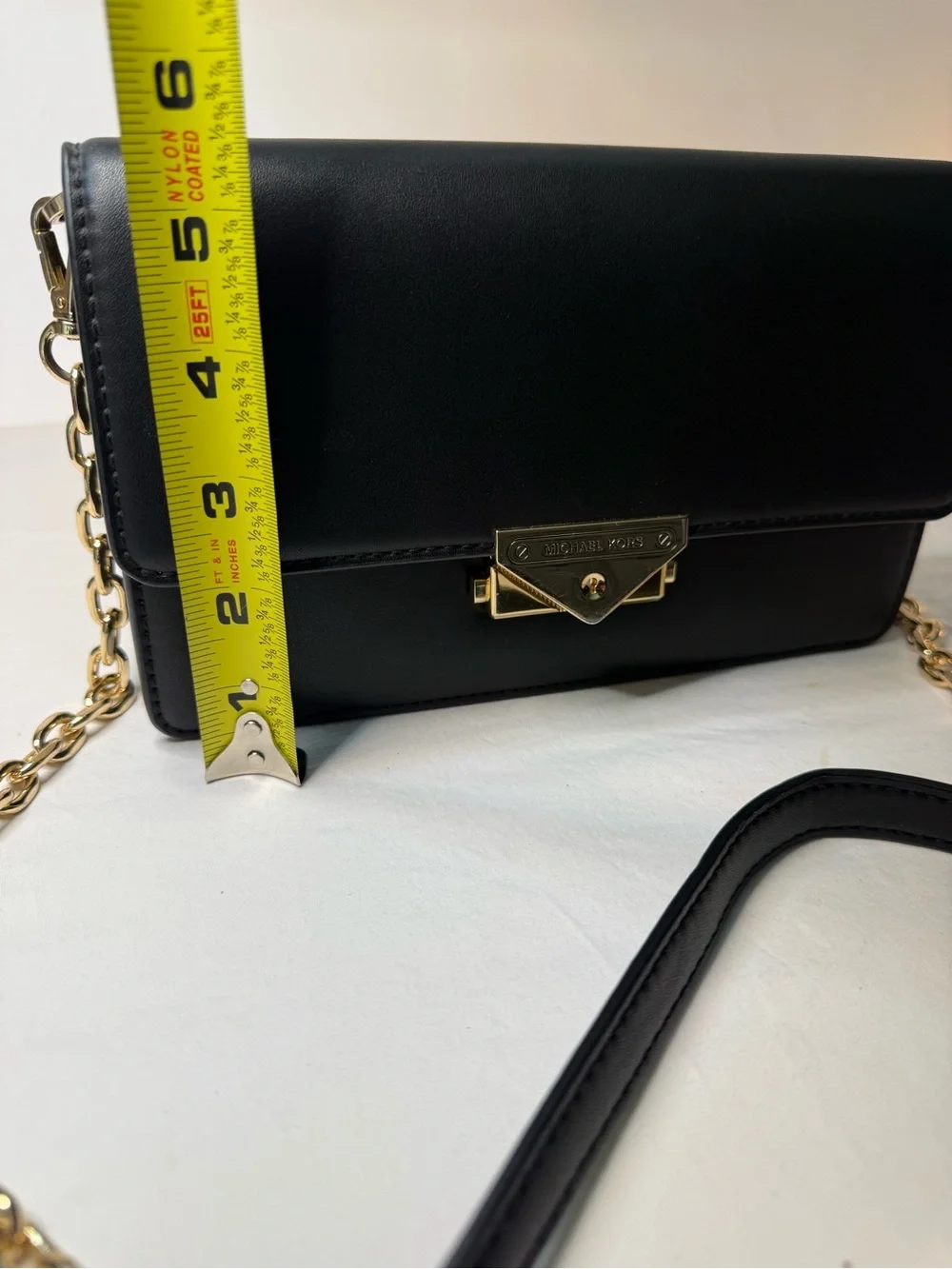 Michael Kors Black Leather Chain Crossbody| Timeless | Great Condition